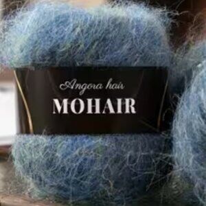 Yarn ANGORA MOHAIR knitting crochet textile art fiber art wet felting crafts 4 o